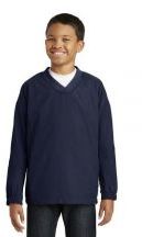 Sport-Tek® Youth V-Neck Raglan Wind Shirt